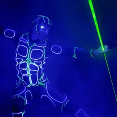 Show Laserman en Bogotá — Voiz Producciones