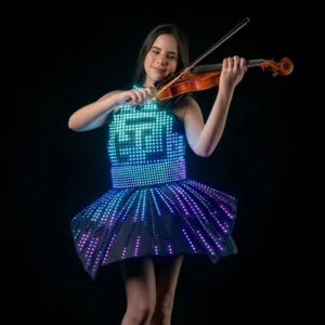 traje led para violinista en bogota