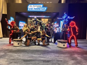 Show Stickman LED para eventos en Bogotá, Voiz Producciones