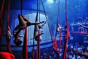 Show Danza Aérea de Telas