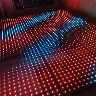 Pista LED iluminada para fiestas y eventos en Bogotá