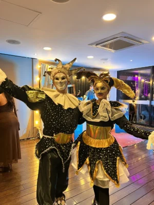 Carnaval de Venecia - personaje de recibimiento para eventos, Voiz Producciones
