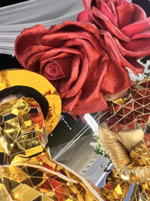Personaje mirror de espejos para eventos en Bogotá, Voiz Producciones